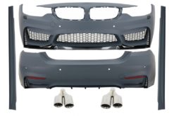 Komplett karosserisett egnet for BMW 4-serie F32 F33 (2013-209) M4 Design Coupe Cabrio med eksospottespisser M-Power Chrome