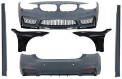 Komplett karosserisett egnet for BMW 4-serie F32 F33 Coupe Cabrio (2013-02.2017) med frontskjermer Black M4 Design