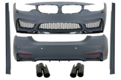 Komplett karosserisett egnet for BMW 4-serie F32 Coupe F33 Cabrio (2013-2019) med eksospottespisser Piano Black M4 Design