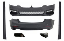 Komplett karosserisett egnet for BMW 5-serie G30 (2017-opp) med eksospottespisser M-Tech-design uten Distronic