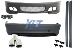 Komplett karosserisett egnet for BMW E46 98-05 3-serie Coupe/Cabrio M-Technik Design med eksospotte M-Power