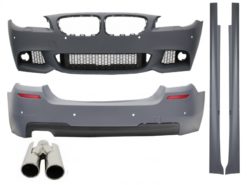Komplett karosserisett egnet for BMW F10 5-serie (2011-) M-Technik Design med eksospottespisser ACS-design