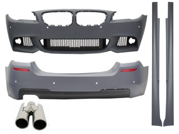 Komplett karosserisett egnet for BMW F10 5-serie (2011-) M-Technik Design med eksospottespisser ACS-design |