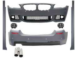 Komplett karosserisett egnet for BMW F10 5-serie (2011-up) M-Technik Design med eksospottespisser ACS Look