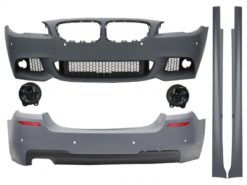 Komplett kroppssett egnet for BMW F10 5-serien (2011-2014) M-Technik Design med tåkelys projektorer røyk