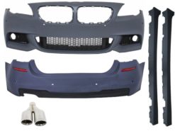 Komplett karosserisett egnet for BMW F11 5-serie Touring (stasjonsvogn, stasjonsvogn, stasjonsvogn, Avant) (2011-up) M-Technik-design med eksospotte M-Power