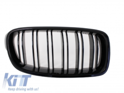 Alternative view of Komplett kroppssett egnet for BMW F30 (2011-up) M-Performance Design med sentralgitter Double Stripe M Design Piano Black