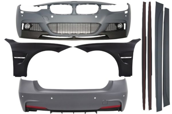 Komplett karosserisett egnet for BMW F30 (2011+) M-Performance Design med frontskjermer |