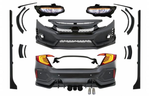 Komplett karosserisett egnet for Honda Civic MK10 FC FK (2016-up) Sedan Type R Design