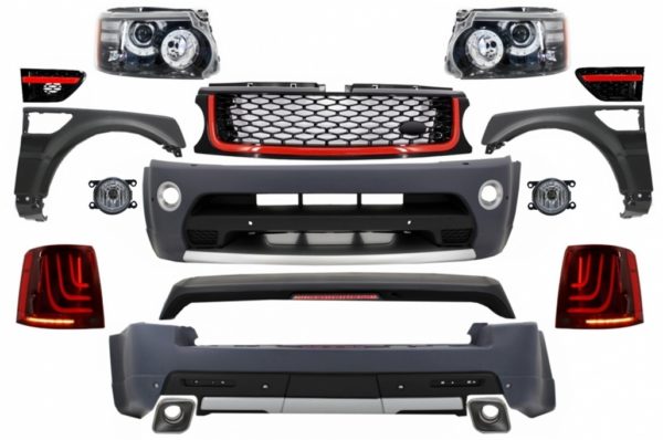 Komplett kroppssett egnet for Land Range Rover Sport L320 Facelift (2009-2013) Autobiography Design Glohh LED-baklykter GL-3 Dynamic |