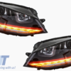 Komplett karosserisett egnet for VW Golf 7 VII 2013-2016 GTI Look med frontgitter og frontlykter LED DRL | Komplett karosserisett egnet for VW Golf 7 VII 2013-2016 GTI Look med frontgitter og frontlykter LED DRL |