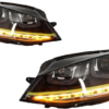 Komplett karosserisett egnet for VW Golf 7 VII (2012-2017) R400 Look med frontlykter 3D LED DRL Gul FLOWING Dynamic Sequential Turning Lights | Komplett karosserisett egnet for VW Golf 7 VII (2012-2017) R400 Look med frontlykter 3D LED DRL Gul FLOWING Dynamic Sequential Turning Lights |