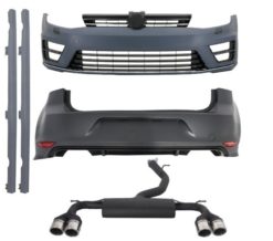 Komplett kroppssett egnet for VW Golf 7 VII (2013-2017) R R20 Look med komplett eksosanlegg