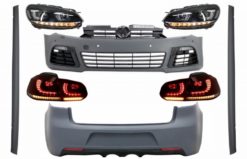 Komplett karosserisett egnet for VW Golf VI 6 MK6 (2008-2013) R20 Design med front- og baklys Dynamisk svinglys