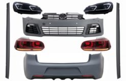 Komplett karosserisett egnet for VW Golf VI 6 MK6 (2008-2013) R20 Design med Dynamic Sequential Turning Light Smoke Glass