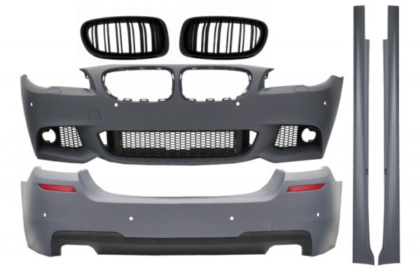 Komplett kroppssett med dobbel utløpsdiffuser og sentralgitter Nyregitter egnet for BMW 5-serie F10 (2011-2017) M-Technik Design