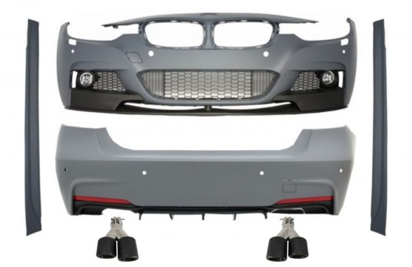 Komplett karosserisett med doble doble eksospotter Carbon Fiber Matt egnet for BMW 3-serie F30 (2011-2019) M-Performance Design |