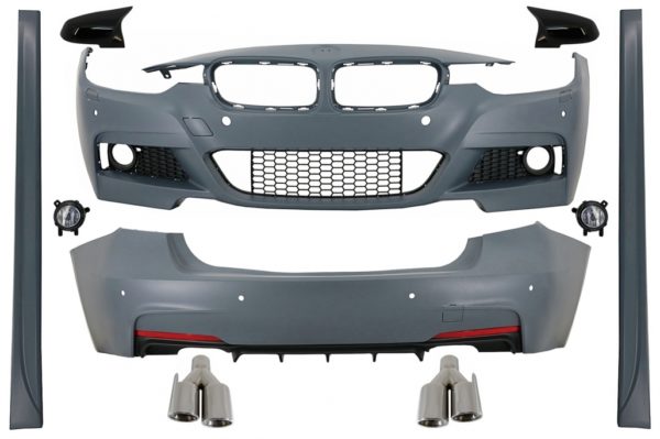 Komplett karosserisett med eksos- og speildeksler som passer for BMW 3-serie F30 (2011-2019) M-Technik Design