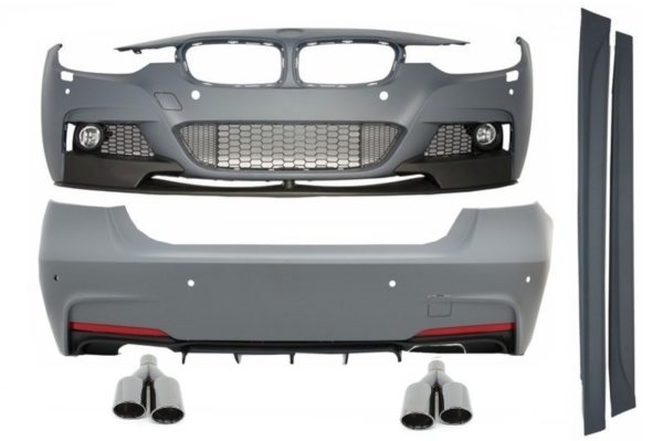 Komplett karosserisett med eksospottespisser Svart egnet for BMW 3-serie F30 (2011-2019) M-Performance Design |