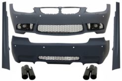 Komplett karosserisett med eksospottespisser Piano Black egnet for BMW 3-serie E92 Coupe E93 Cabrio Non-LCI (2006-2009) M3 Design