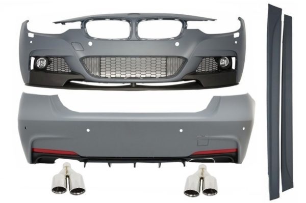 Komplett karosserisett med eksospottespisser som passer for BMW 3-serie F30 (2011-2019) M-Performance Design |