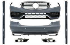 Komplett karosserisett med eksosspisser egnet for Mercedes E-Klasse W212 Facelift (2013-2016) E63 Design