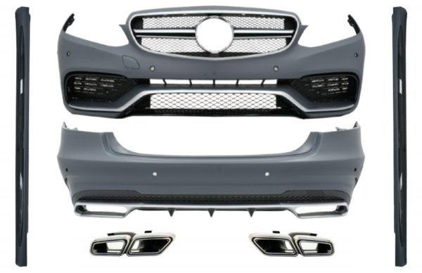 Komplett karosserisett med eksosspisser egnet for Mercedes E-Klasse W212 Facelift (2013-2016) E63 Design