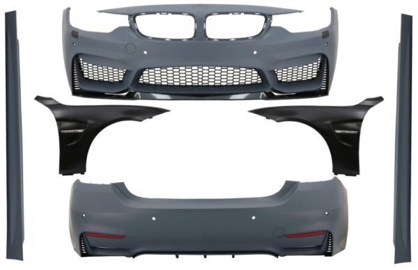 Komplett karosserisett med forskjermer egnet for BMW 4-serie F32 F33 Coupe Cabrio (2013-02.2017) M4 Design