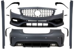 Komplett karosserisett med gitter egnet for Mercedes A-klasse W176 (2012-2018) Facelift A45 Design