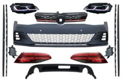 Komplett karosserisett med front- og baklys LED egnet for VW Golf 7.5 VII Facelift (2017-up) GTI Design
