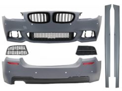 Komplett kroppssett med nyregitter egnet for BMW 5-serie F10 (2010-2017) M-Technik 550i Design Brilliant Black Edition