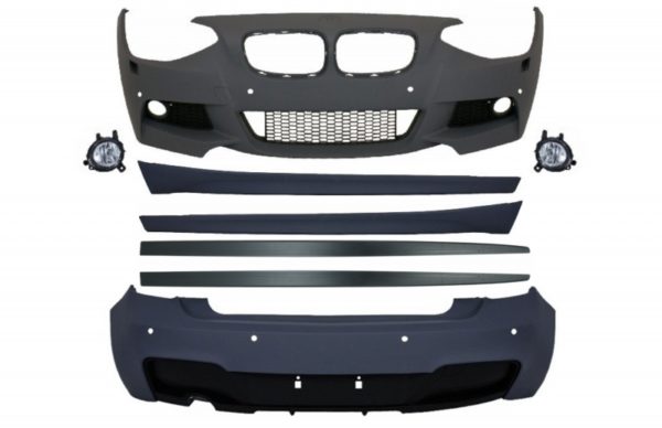 Komplett kroppssett med sideskjørt Add-on Lip Extensions egnet for BMW 1 Series F20 (2011-2014) M-Technik Design |