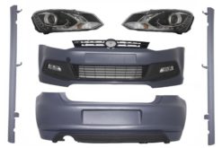 Stylingsett - VW Polo 6R (2009-opp) R-Line-design med DRL LED-frontlykter optisk svart