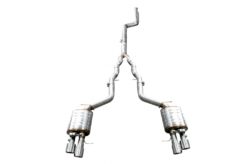 Komplett eksosanlegg egnet for BMW 5-serie F10 (2011-2016) Bensin 1,6/2,0 L 520i N2B20/NB20B16 / 528i NB20B20 Turboladet I4 doble doble eksosrør M5 M Sport Design med Valvetronic