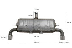 Alternative view of Komplett eksosanlegg egnet for VW Golf 7 VII (2013-up) GTI Design