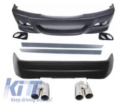 Komplett utvendig Stylingsett - BMW E46 (98-05) 3 Series 2D Coupe Cabrio M3 CSL Design med Eksoshaler ACS-design