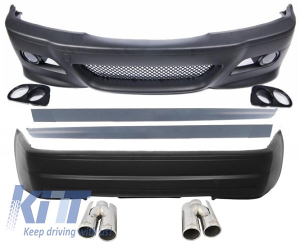 Komplett utvendig stylingpakke - BMW E46 (98-05) 3-serie 4D Limousine M3 CSL-design med Eksoshaler ACS-design |