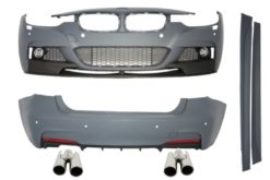 Komplett utvendig karosserisett egnet for BMW F30 (2011-up) M-Performance Design med eksospottespisser ACS-design