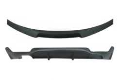 Konverteringspakke til M Design luftdiffuser med bagasjeromsspoiler egnet for BMW 4-serie Coupe F32 (2013-up) matt svart