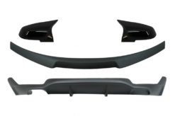 Konverteringspakke til M Performance Design Luftdiffuser med bagasjeromsspoiler og speildeksler egnet for BMW 4-serie Coupe F32 (2013-up) matt svart