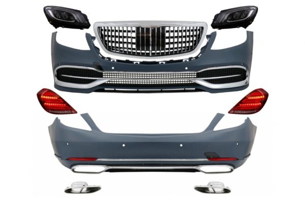 Convesion Body Kit egnet for Mercedes S-klasse W222 Facelift (2013-2017) med front- og baklys Full LED |