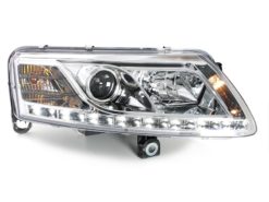 Alternative view of D-LITE Frontlykter egnet for AUDI A6 4A 04-08 LED DRL HID Xenon D2S Chrome
