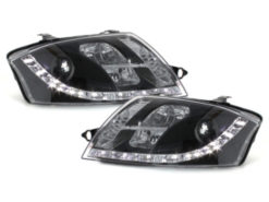 DAYLIGHT Frontlykter - Audi TT 8N (1999-2005) DRL Sort