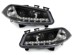 Alternative view of DAYLIGHT Frontlykter egnet for Renault Megane II (11.2002-10.2005) DRL Svart