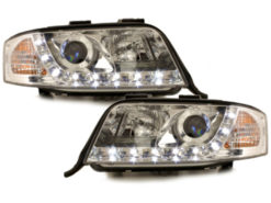 DAYLINE DRL LED-lys egnet for Audi A6 4B (05.1997-05.2001) Krom