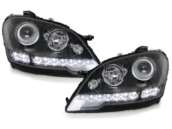Dayline Frontlykter LED DRL Kjørelys, - Mercedes M Class W164 08+ Black