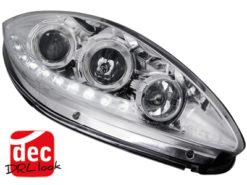 DAYLINE Frontlykter LED DRL egnet for Seat Leon 1P Altea Toledo MK3 (06.2005-2009) Krom