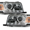 DAYLINE Frontlykter egnet for AUDI 80 B4 Limo Avant (1991-1994) LED DRL Look Chrome |