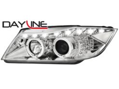 DAYLINE frontlykter egnet for BMW E90 05+_2 halo rims_drl optic_LED_chr