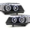 DAYLINE Frontlykter egnet for BMW E90 E91 05+ 2 Halo Felger Drl Optic LED Black | DAYLINE Frontlykter egnet for BMW E90 E91 05+ 2 Halo Felger Drl Optic LED Black |